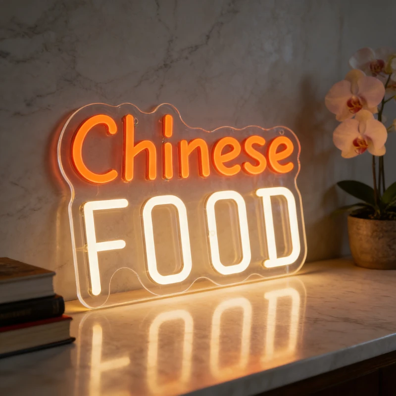 Chinese FOOD LED Neon Sign for Restaurant Kitchen Home Decor Asian Food Theme Wall Art Lighting Cozy Ambiance Bar Cafe Decor
Chinese FOOD LED Neon Sign for Restaurant Kitchen Home Decor Asian Food Theme Wall Art Lighting Cozy Ambiance Bar Cafe Decor