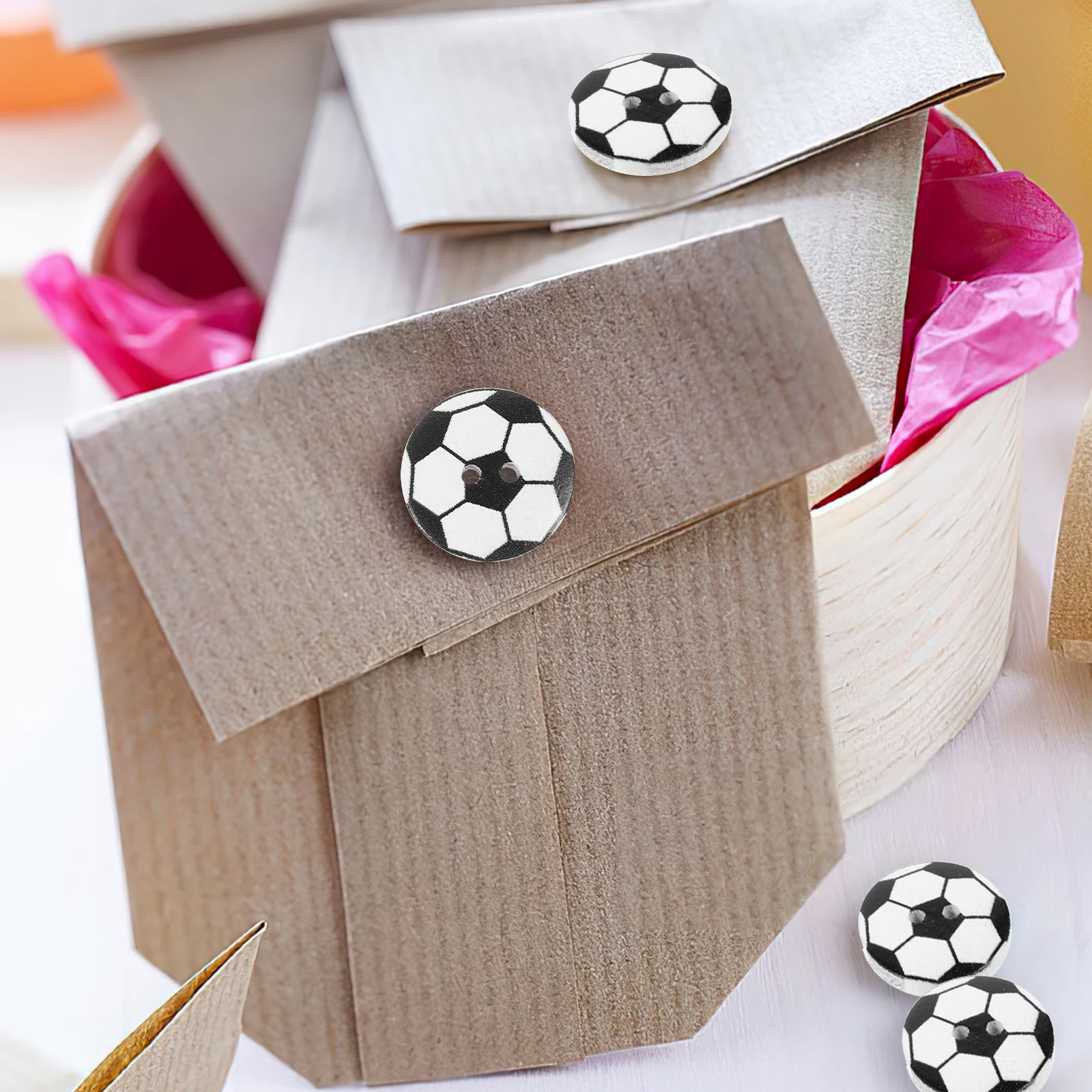 50pcs Football Buttons Soccer Wood Vintage Sewing Craft Small Shaped Decorative Black DIY Handmade Clothing Accessories
50pcs Football Buttons Soccer Wood Vintage Sewing Craft Small Shaped Decorative Black DIY Handmade Clothing Accessories