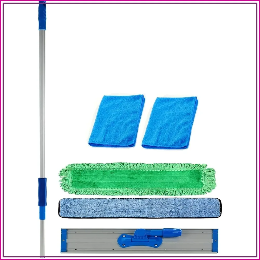 48 inch Commercial Microfiber Mop Kit with Telescopic Handle
48 inch Commercial Microfiber Mop Kit with Telescopic Handle