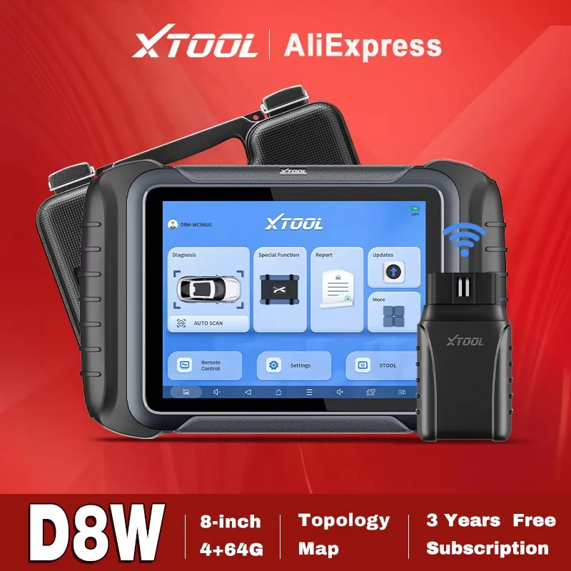 XTOOL D8W Full Systems Car Diagnostic Tool with Topology Map ECU Coding OBD Bi-Directional Scanner FCA DOIP 42+ Reset Upgrade D8
XTOOL D8W Full Systems Car Diagnostic Tool with Topology Map ECU Coding OBD Bi-Directional Scanner FCA DOIP 42+ Reset Upgrade D8