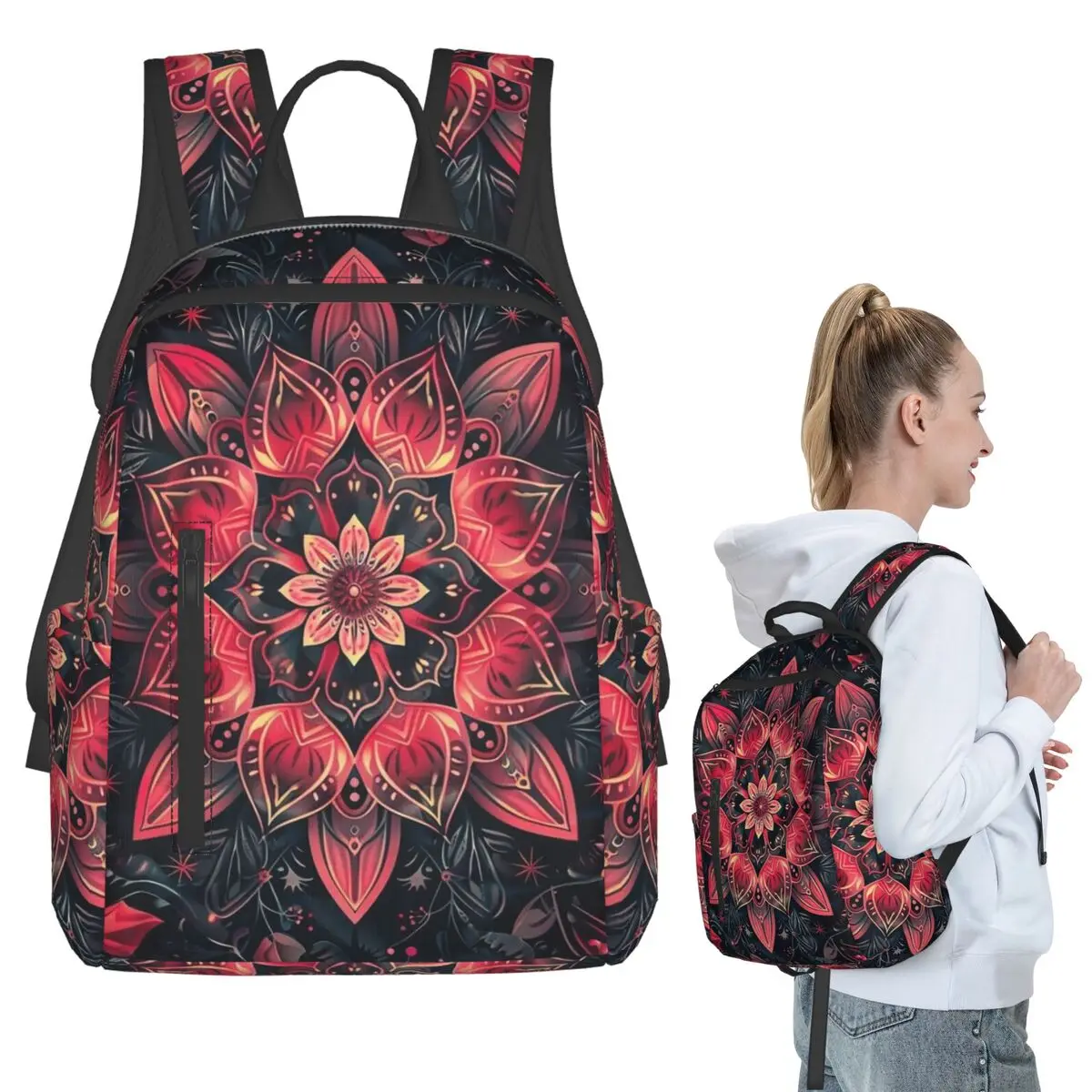 Mandala Bohemia Backpack Student BookBag Children School Bag Computer Shoulder Bags Men Women
Mandala Bohemia Backpack Student BookBag Children School Bag Computer Shoulder Bags Men Women