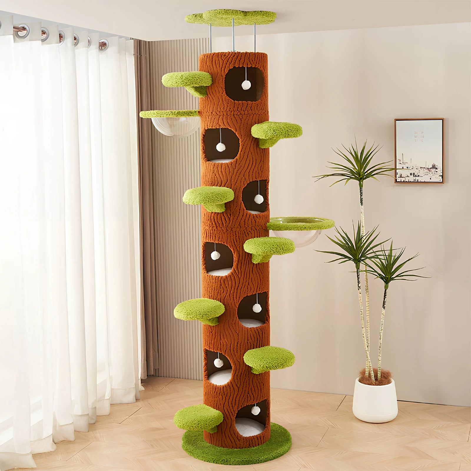Forest Large Cat Tree with Sisal Scratching Pad Tall Cat Tree Tower Super Large Cat Tree Tower for Indoor Kittens
Forest Large Cat Tree with Sisal Scratching Pad Tall Cat Tree Tower Super Large Cat Tree Tower for Indoor Kittens