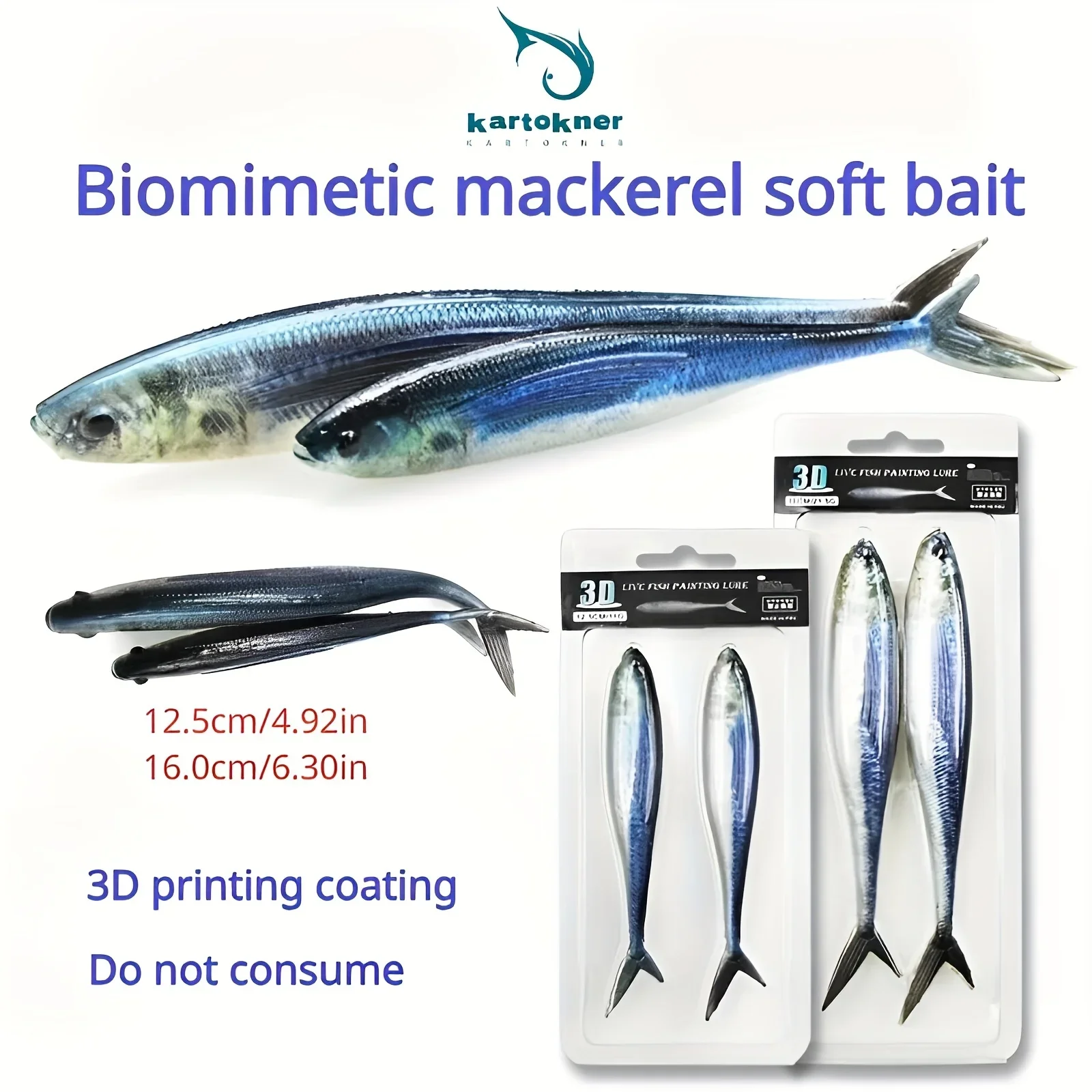 2pcs Realistic Soft Lure, Fork Tail Swimbait, Fishing Accessory
2pcs Realistic Soft Lure, Fork Tail Swimbait, Fishing Accessory