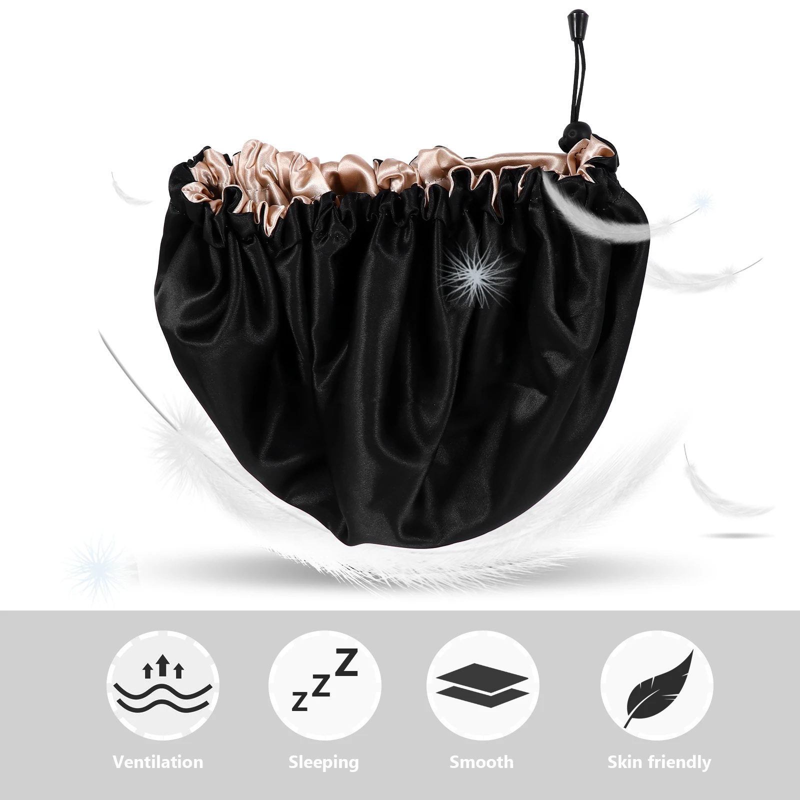 Elastic Satin Bathing Shower Caps Double Layered Adjustable Hair Bonnets For Night Sleep Makeup Face Cleansing
Elastic Satin Bathing Shower Caps Double Layered Adjustable Hair Bonnets For Night Sleep Makeup Face Cleansing
