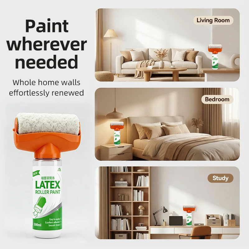 Antibacterial Wall Paint Roller Waterbased Repair Brush Painting For House Interior Wall Portable White Latex Paint Small Roller
Antibacterial Wall Paint Roller Waterbased Repair Brush Painting For House Interior Wall Portable White Latex Paint Small Roller