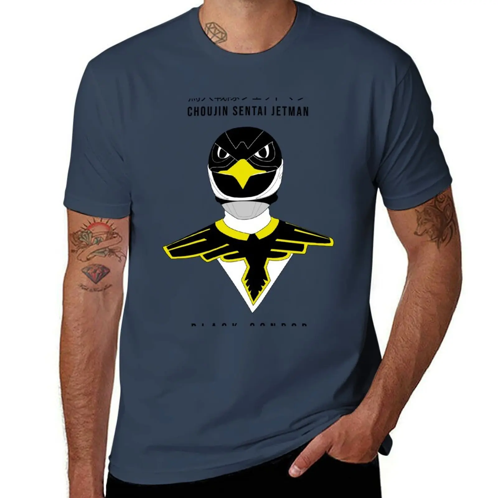 Choujin Sentai Jetman - Black Condor T-Shirt Heavy Duty Casual Work Tee
Choujin Sentai Jetman - Black Condor T-Shirt Heavy Duty Casual Work Tee