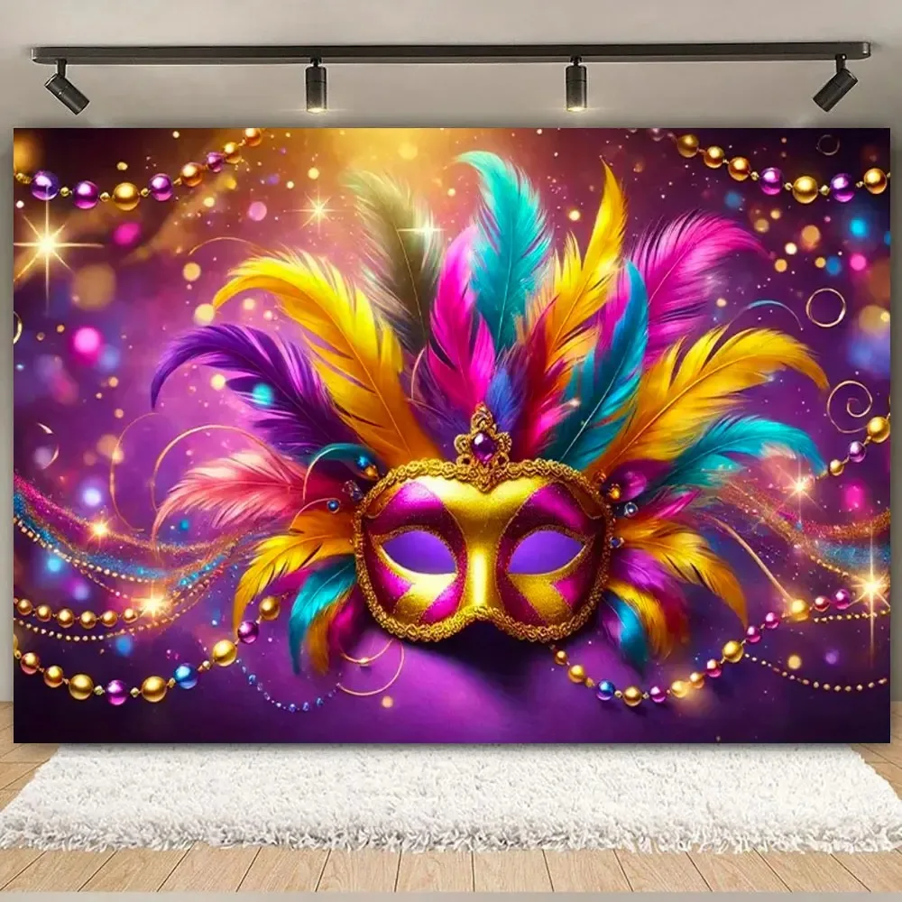 Venice Carnival Makeup Ball Theme Photography Background, Colorful Mask Carnival Decoration Party Banner Photography Background
Venice Carnival Makeup Ball Theme Photography Background, Colorful Mask Carnival Decoration Party Banner Photography Background