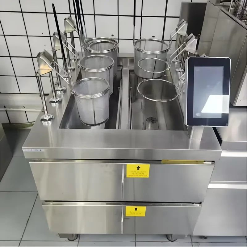 Intelligent Lifting Noodle Cooker for Digital Control Automatic Water Replenishment Double Cylinder with 6 Noodle Baskets
Intelligent Lifting Noodle Cooker for Digital Control Automatic Water Replenishment Double Cylinder with 6 Noodle Baskets