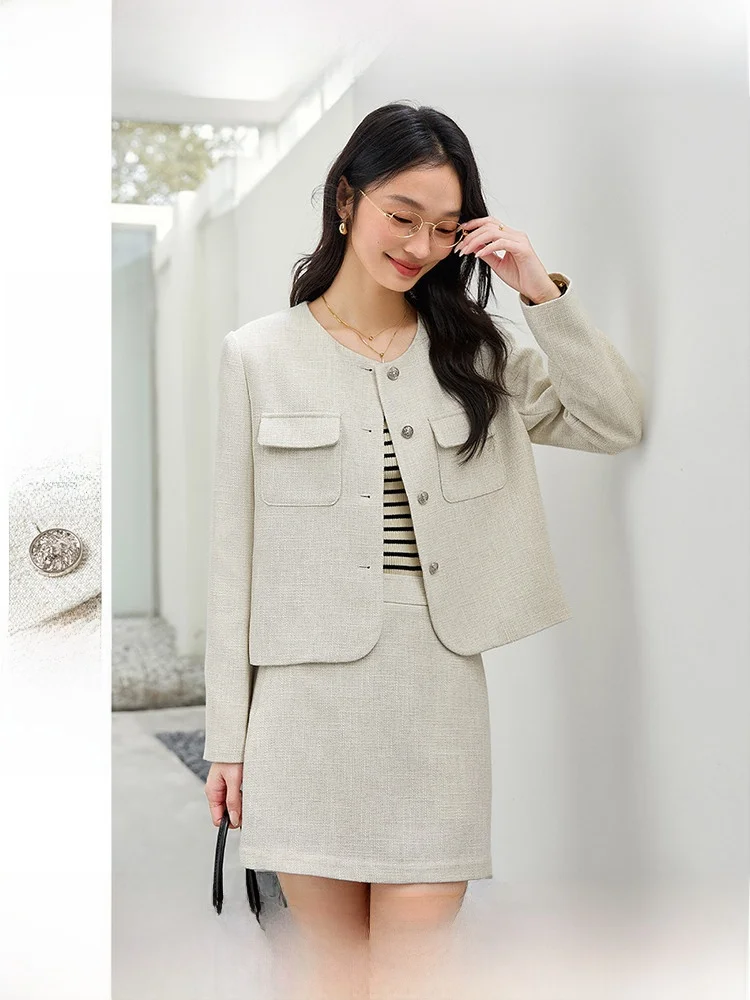 Cherry Blossom Color Fashion Shoulder Women's Commute Coat And Skirt Two-Piece Set Spring 2026 Elegant Professional Ense...
Cherry Blossom Color Fashion Shoulder Women's Commute Coat And Skirt Two-Piece Set Spring 2026 Elegant Professional Ense...