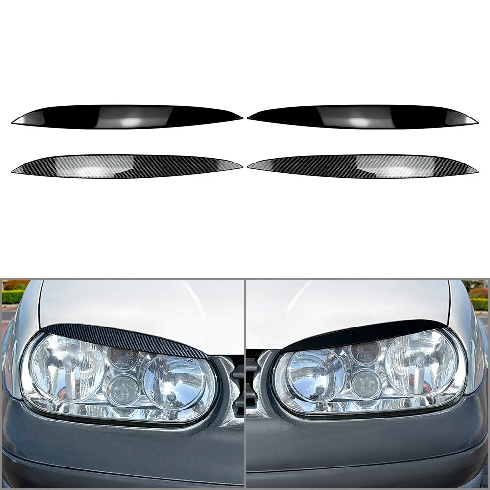 2Pcs Car Headlight Eyebrow Eyelid Cover Decoration Trim For VW Golf 4 MK4 1997 1998 1999 2000 2001 2002 2003 2004 2005
2Pcs Car Headlight Eyebrow Eyelid Cover Decoration Trim For VW Golf 4 MK4 1997 1998 1999 2000 2001 2002 2003 2004 2005