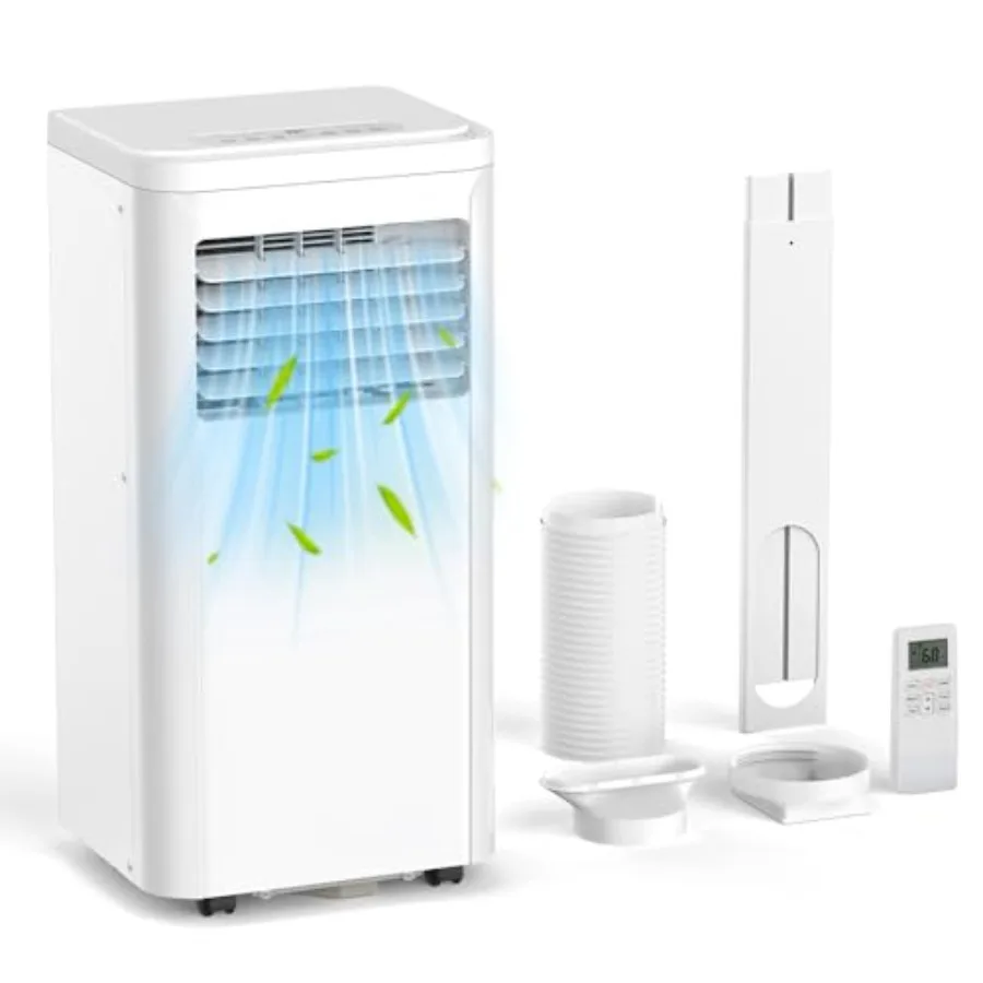 10000BTU Portable Air Conditioner for Home and Office Use - 3-in-1 Cooling Dehumidifying and Fan Functionality with 3 Speed Set
10000BTU Portable Air Conditioner for Home and Office Use - 3-in-1 Cooling Dehumidifying and Fan Functionality with 3 Speed Set