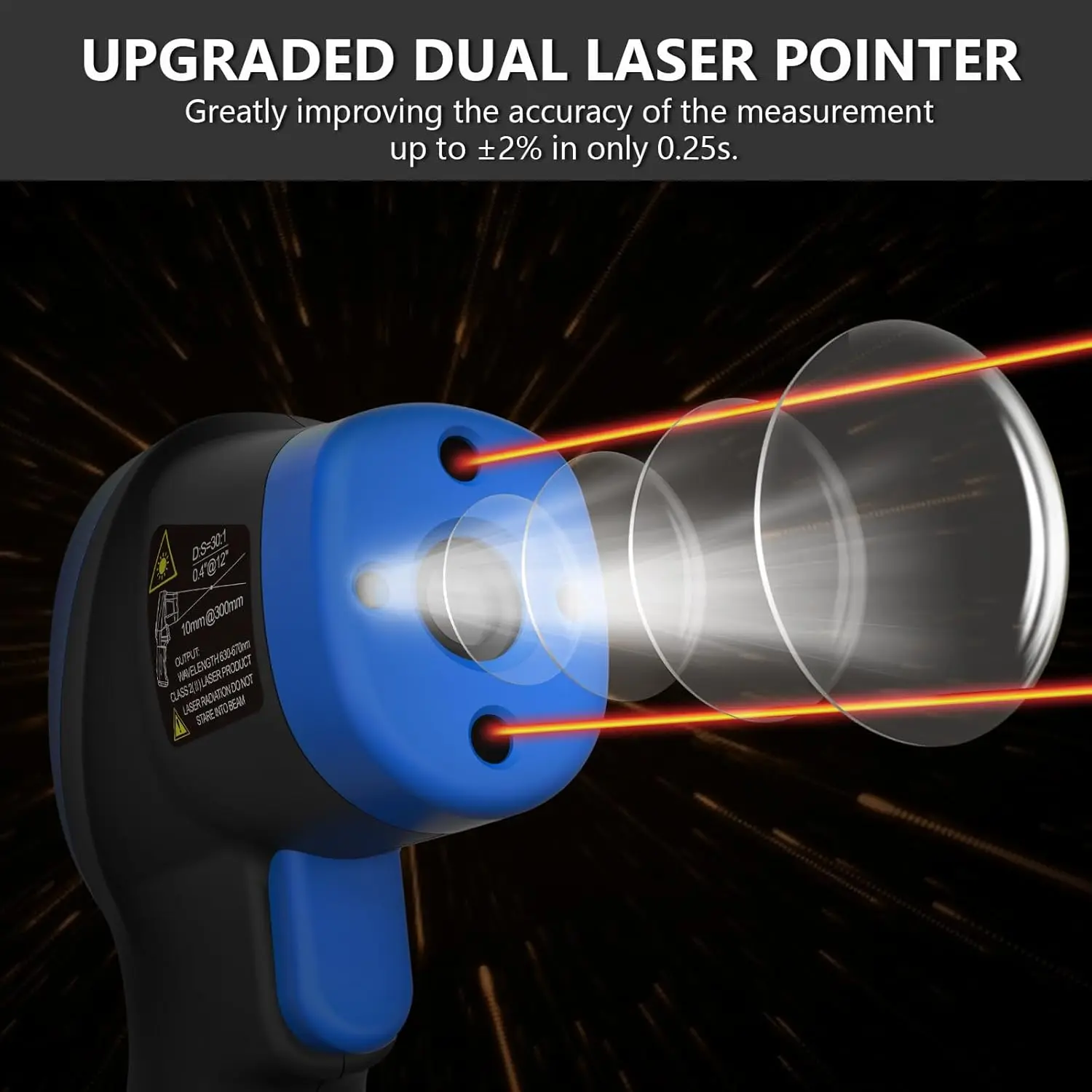 D:S=50:1 Handheld High-Temperature Infrared Thermometer -50°C~1800°C Non-Contact Industrial Laser Temperature Gun with Flashligh
D:S=50:1 Handheld High-Temperature Infrared Thermometer -50°C~1800°C Non-Contact Industrial Laser Temperature Gun with Flashligh