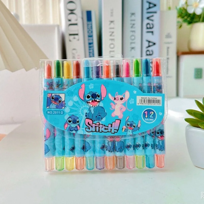 12pcs Stitch Crayons for Kids Disney Anime Oil Pastel Student Art School Supplies Colores Painting Pen Pastel Stationery Gift
12pcs Stitch Crayons for Kids Disney Anime Oil Pastel Student Art School Supplies Colores Painting Pen Pastel Stationery Gift
