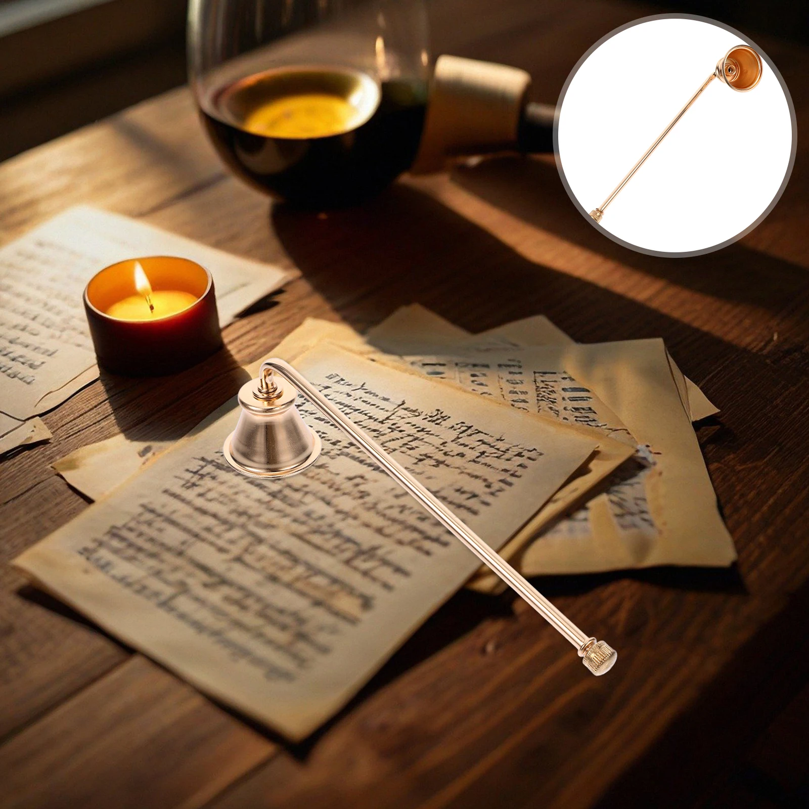 1pc Metal Extinguisher Long Handle Lightweight Snuffer Cap For Tealight Candles Portable Wick Protector Flame Out Tool
1pc Metal Extinguisher Long Handle Lightweight Snuffer Cap For Tealight Candles Portable Wick Protector Flame Out Tool