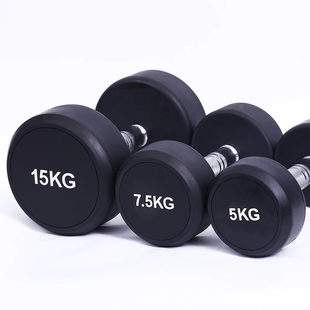 Wholesale Cheap Black Heavy Rubber Coated Dumbbell Set Electroplating Dumbbell Bar Round Head Rubber Dumbbell
Wholesale Cheap Black Heavy Rubber Coated Dumbbell Set Electroplating Dumbbell Bar Round Head Rubber Dumbbell