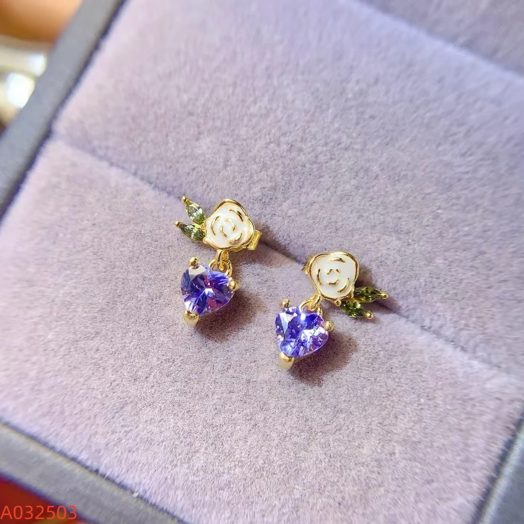 KJJEAXCMY Fine Jewelry Natural Tanzanite Women's Earrings S925 Pure Silver Exquisite Inlaid High Clarity Gems Support Testing
KJJEAXCMY Fine Jewelry Natural Tanzanite Women's Earrings S925 Pure Silver Exquisite Inlaid High Clarity Gems Support Testing