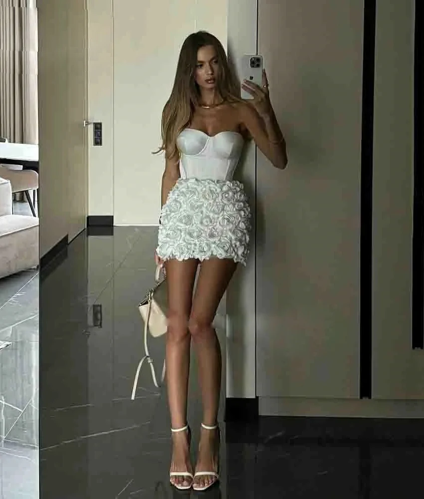 MCDV Customized Sexy Satin Straight 3D Flowers Evening Dress High Quality Sweetheart Sleeveless Party Gowns Custom Size
MCDV Customized Sexy Satin Straight 3D Flowers Evening Dress High Quality Sweetheart Sleeveless Party Gowns Custom Size