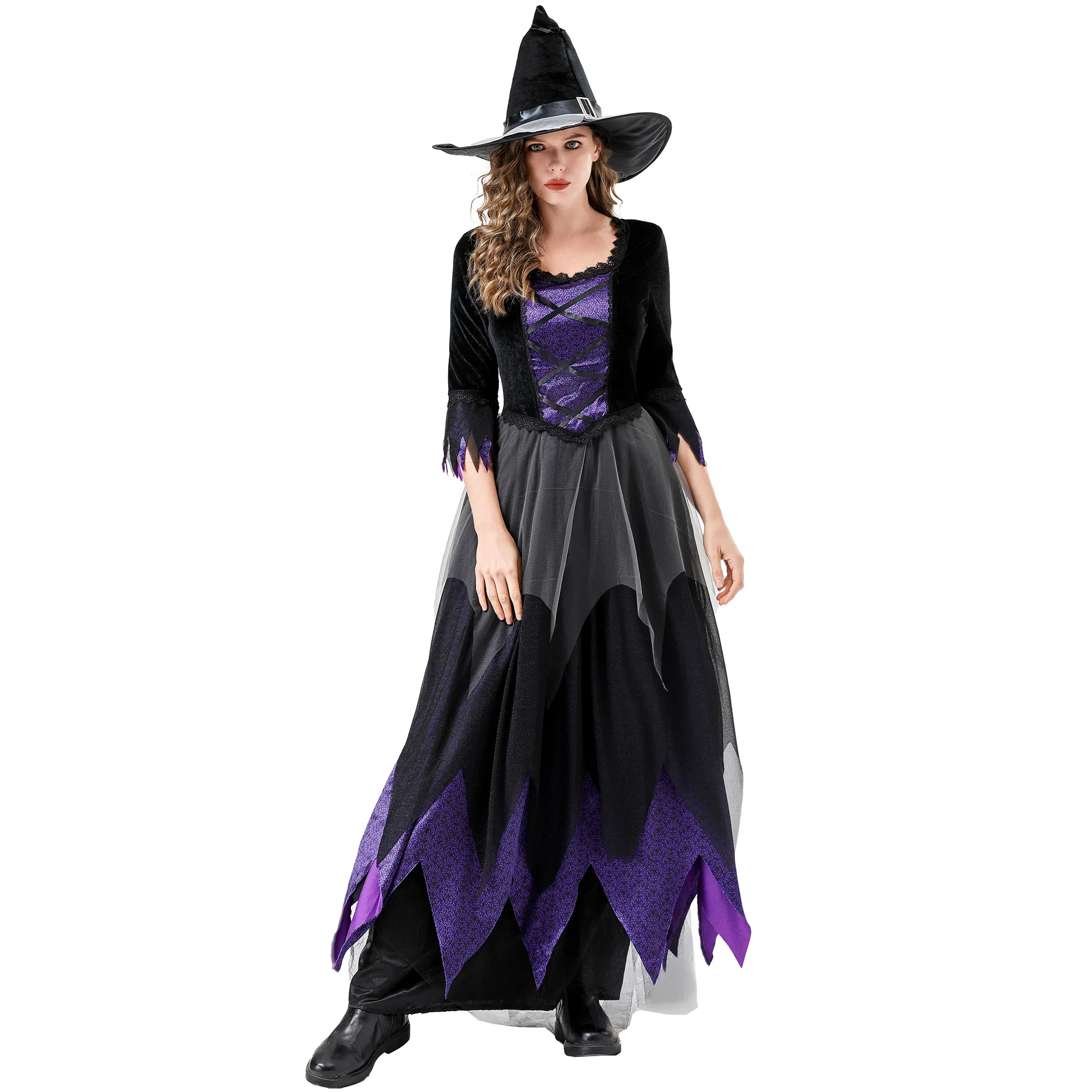 S-XXL костюм ведьмы платье для косплея страшный наряд ведьмы костюм на Хэллоуин
S-XXL костюм ведьмы платье для косплея страшный наряд ведьмы костюм на Хэллоуин