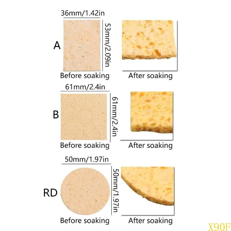 X90F 5Pcs Sponge Soldering Iron Cleaning Sponge Replacement Soldering Iron Cleaning
X90F 5Pcs Sponge Soldering Iron Cleaning Sponge Replacement Soldering Iron Cleaning