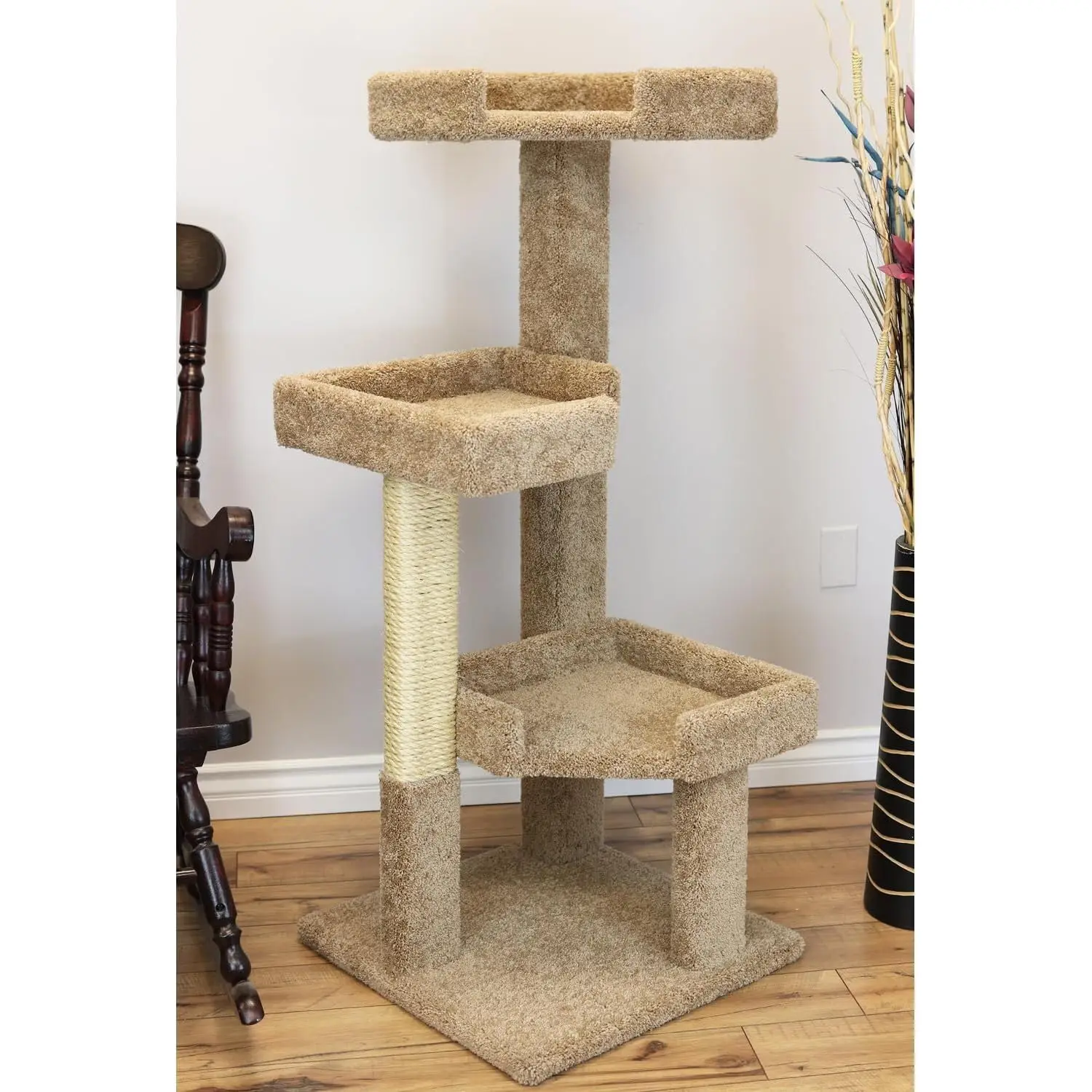 Island Interiors 51" Solid Wood Large Cat Tree 51" H x 28" W x 24" D Sturdy Solid Wood Cat Tree with Multiple, Customized
Island Interiors 51" Solid Wood Large Cat Tree 51" H x 28" W x 24" D Sturdy Solid Wood Cat Tree with Multiple, Customized