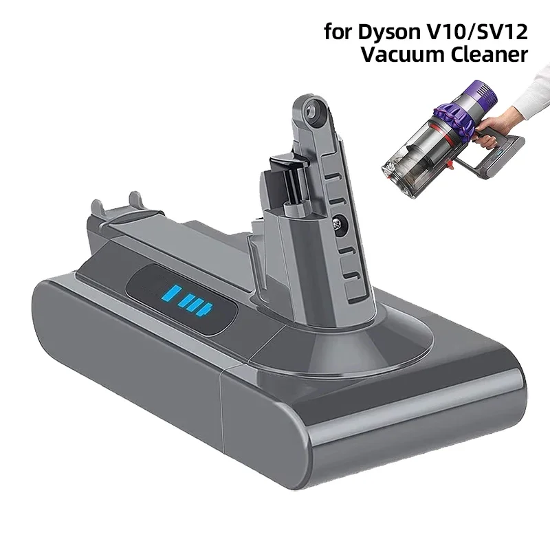For Dyson V10 SV12 Handheld Vacuum Cleaner Battery 25.2V 6.0Ah Rechargeable Li-Ion for Cyclone V10 Motorhead Absolute Fluffy
For Dyson V10 SV12 Handheld Vacuum Cleaner Battery 25.2V 6.0Ah Rechargeable Li-Ion for Cyclone V10 Motorhead Absolute Fluffy