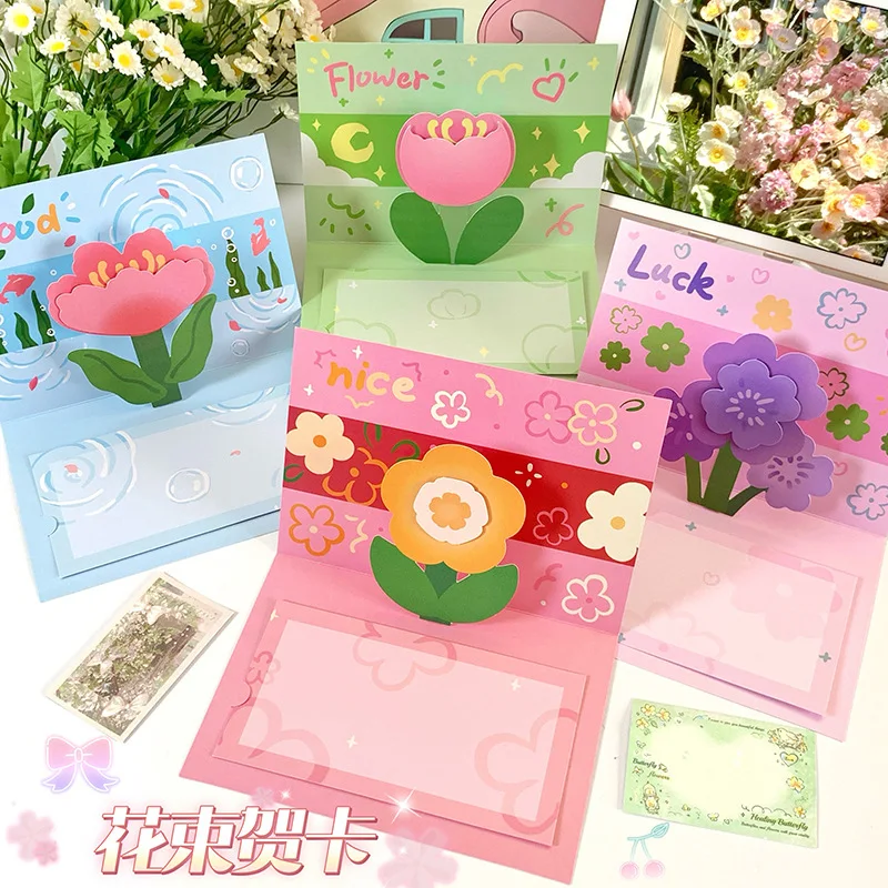 3D Pop-up Surprise Birthday Greeting Card Cartoon Flower Tulip Children's Day Paintings Message Good Wishes Card with Envelope
3D Pop-up Surprise Birthday Greeting Card Cartoon Flower Tulip Children's Day Paintings Message Good Wishes Card with Envelope