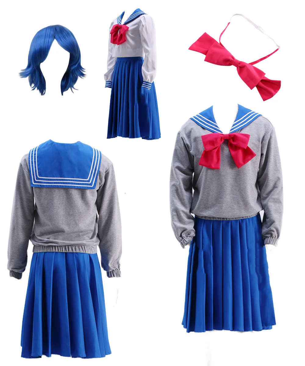 Anime Sailor Mercury Crystal Cosplay Autumn Sailor School Uniform Women's Suit Halloween Costume
Anime Sailor Mercury Crystal Cosplay Autumn Sailor School Uniform Women's Suit Halloween Costume