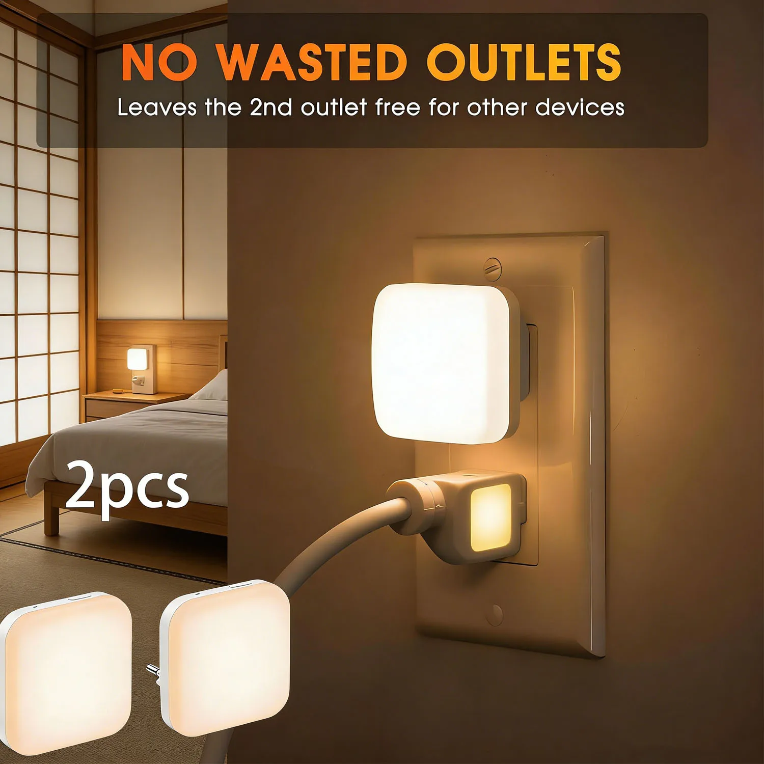 1pc/2pcs Night Light, Wall Mounted Small Night Light With Light Sensors, Suitable For Kitchen, Bathroom, Bedroom
1pc/2pcs Night Light, Wall Mounted Small Night Light With Light Sensors, Suitable For Kitchen, Bathroom, Bedroom