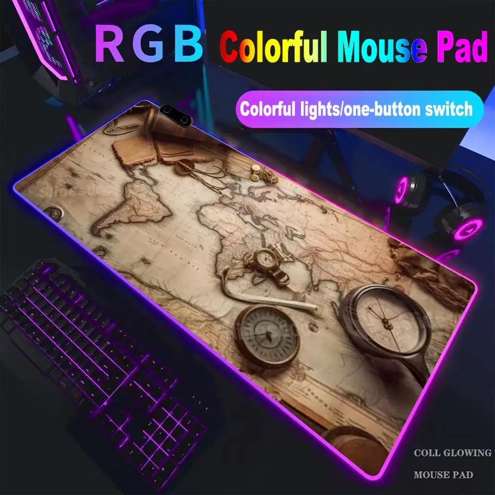 World Map Compass Mouse Pad High-end E-sports Mouse Pad Mouse Pad RGB Mouse Pad LED Pc Large Student Writing Pad Gamer Luminous
World Map Compass Mouse Pad High-end E-sports Mouse Pad Mouse Pad RGB Mouse Pad LED Pc Large Student Writing Pad Gamer Luminous