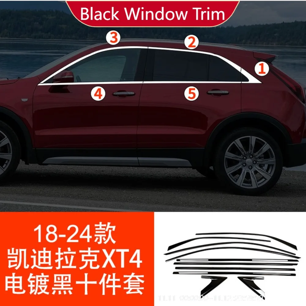 For Cadillac XT4 2018-2025 Year Windows Trim Chrome Black Warrior Style Molding Body Kit Accessories
For Cadillac XT4 2018-2025 Year Windows Trim Chrome Black Warrior Style Molding Body Kit Accessories