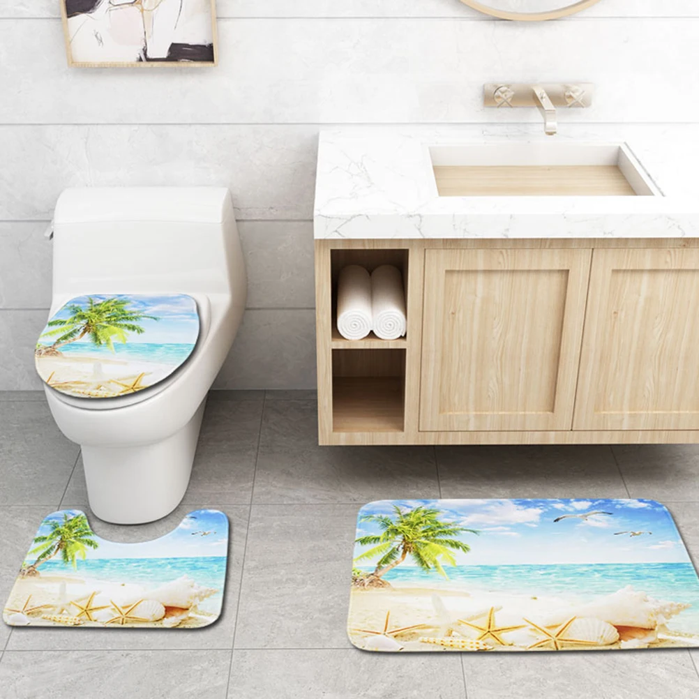 Three-piece Printed Floor Mat Set Bathroom Carpet Area Rugs Toilet Household Water Absorption Non-slip Mats Set
Three-piece Printed Floor Mat Set Bathroom Carpet Area Rugs Toilet Household Water Absorption Non-slip Mats Set