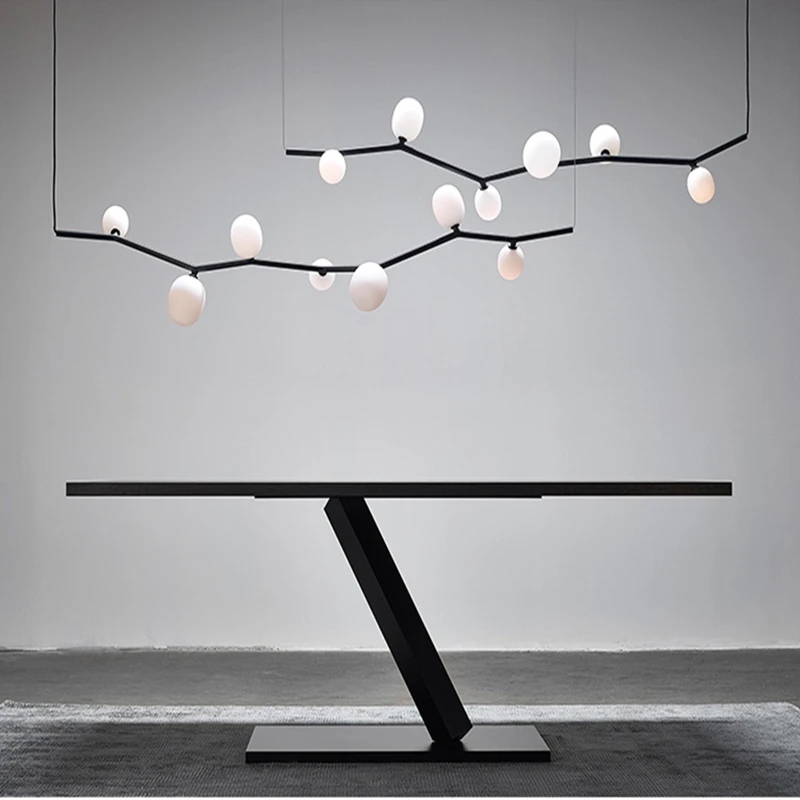 Nordic LED Branches Pendant Lights For Living Dining Room Kitchen Bar Chandeliers Black White Glass lampshade Height Adjustable
Nordic LED Branches Pendant Lights For Living Dining Room Kitchen Bar Chandeliers Black White Glass lampshade Height Adjustable