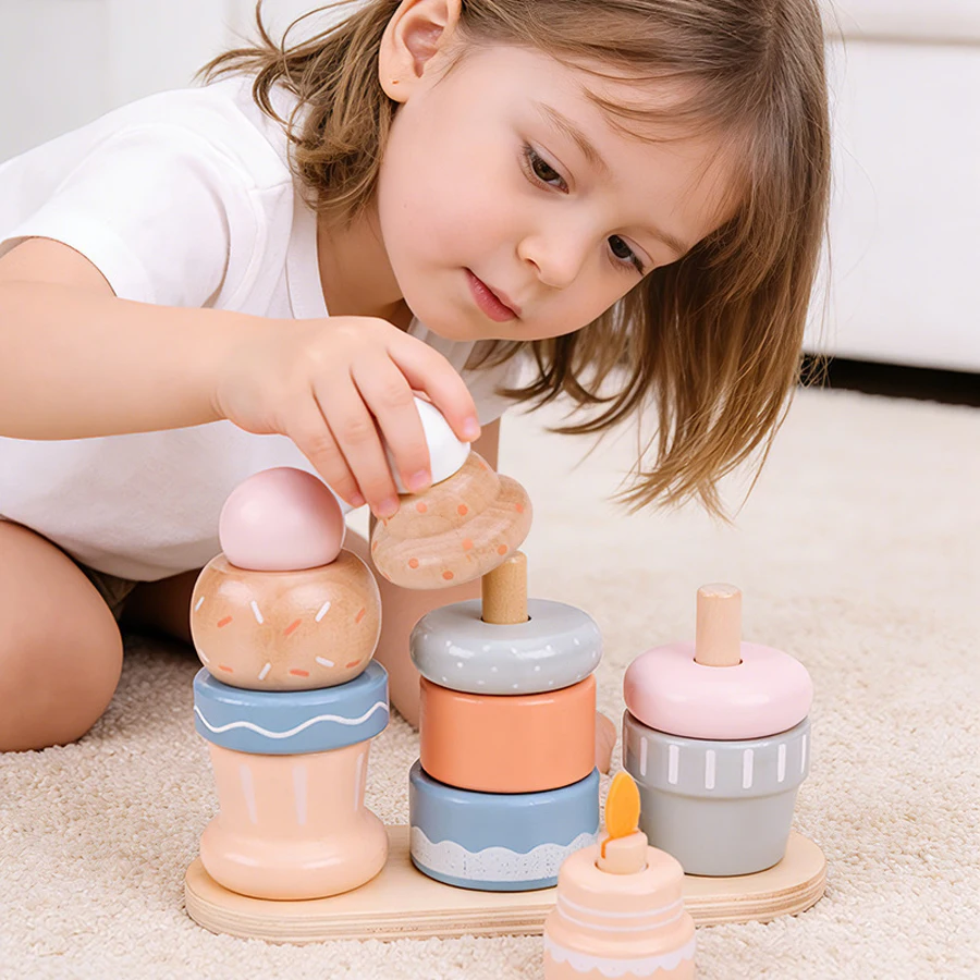 Kids Wooden Cake Stacking Toy for Toddlers Pretend Play Birthday Cake Sorting Nesting Rings Early Educational Toy
Kids Wooden Cake Stacking Toy for Toddlers Pretend Play Birthday Cake Sorting Nesting Rings Early Educational Toy