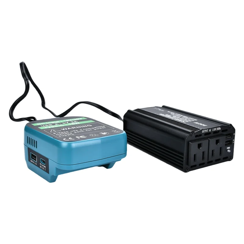 【BRAND NEW】300W Power Inverter For 18V Battery Battery Inverter DC Charger Adapter With 2 AC Outlet & 2 USB Ports For Car
【BRAND NEW】300W Power Inverter For 18V Battery Battery Inverter DC Charger Adapter With 2 AC Outlet & 2 USB Ports For Car