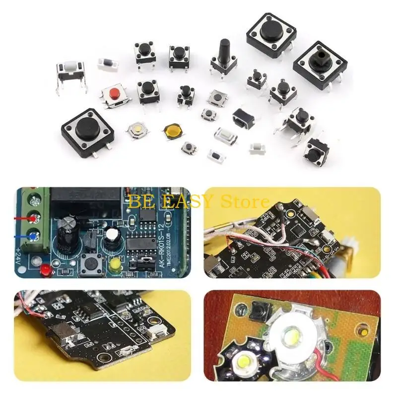 E28F Convenient Assortment of 250 Micro Momentary Switches Versatile Touch Button Switches Perfect for TV Videos Recorders
E28F Convenient Assortment of 250 Micro Momentary Switches Versatile Touch Button Switches Perfect for TV Videos Recorders