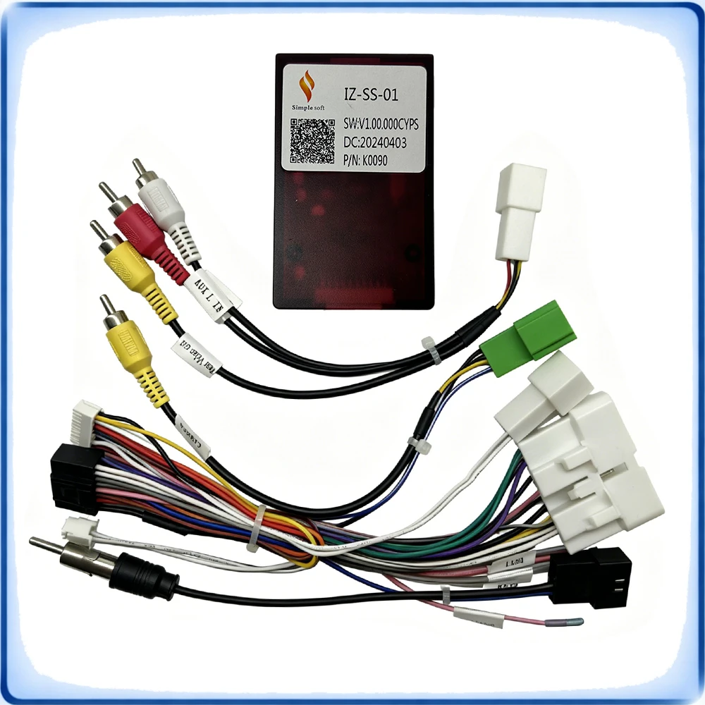 Car Radio Wiring Harness with CANBUS Decoder 16-Pin to 16-Pin, Plug & Play, Suitable for Isuzu D-MAX 2020 High Version
Car Radio Wiring Harness with CANBUS Decoder 16-Pin to 16-Pin, Plug & Play, Suitable for Isuzu D-MAX 2020 High Version
