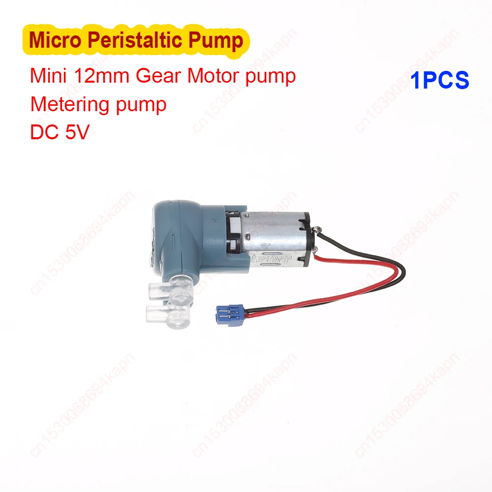 Mini M20 Peristaltic Pump Liquid Metering Slow Speed Pump DC 5V Micro 12MM Planetary Reducer Motor Squeezing Pump
Mini M20 Peristaltic Pump Liquid Metering Slow Speed Pump DC 5V Micro 12MM Planetary Reducer Motor Squeezing Pump