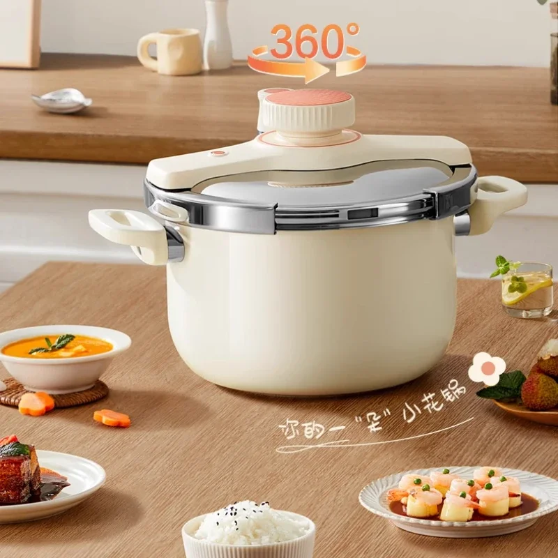 304 Stainless Steel Pressure Cooker Small Universal for Gas Induction Cooker Explosion Proof Пароварка Элекрическая
304 Stainless Steel Pressure Cooker Small Universal for Gas Induction Cooker Explosion Proof Пароварка Элекрическая