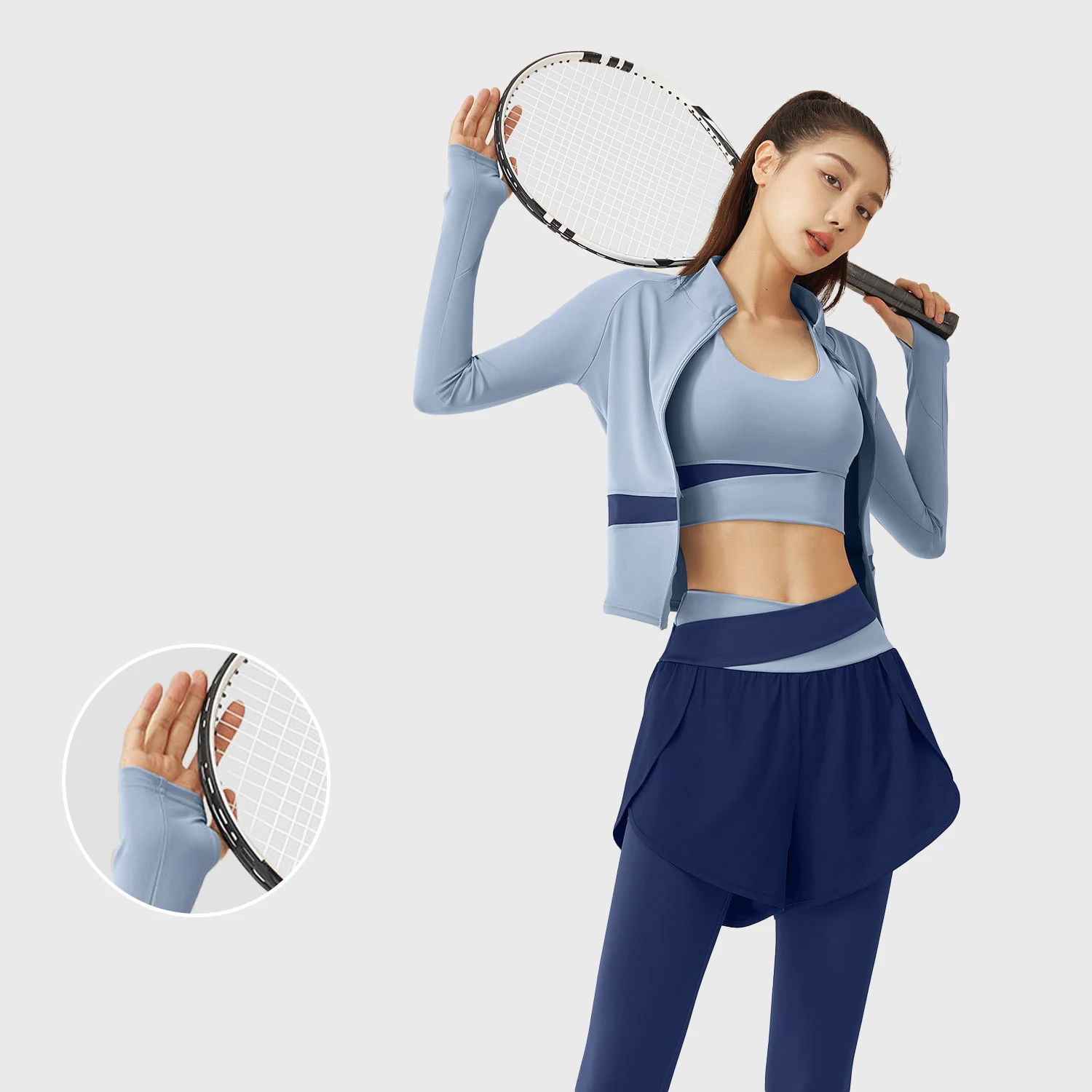 Running Fitness Yoga Suit Set Nude Slim Fit Soft Comfortable Breathable Sports Suit Jacket Pants Women's Two-piece Set New
Running Fitness Yoga Suit Set Nude Slim Fit Soft Comfortable Breathable Sports Suit Jacket Pants Women's Two-piece Set New
