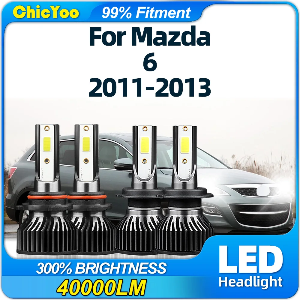 40000LM 240W LED Headlight Bulbs 12V Plug And Play Auto Headlamps 6000K Turbo Car Front Lights For Mazda 6 2011 2012 2013
40000LM 240W LED Headlight Bulbs 12V Plug And Play Auto Headlamps 6000K Turbo Car Front Lights For Mazda 6 2011 2012 2013