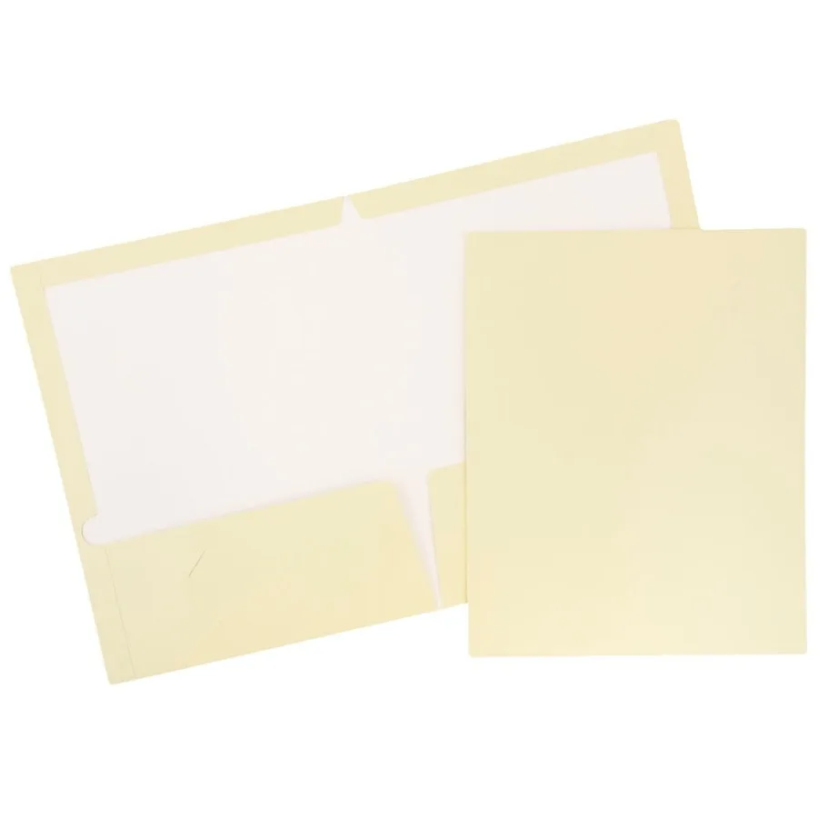 Glossy Two Pocket Folders Ivory 25 Pack
Glossy Two Pocket Folders Ivory 25 Pack