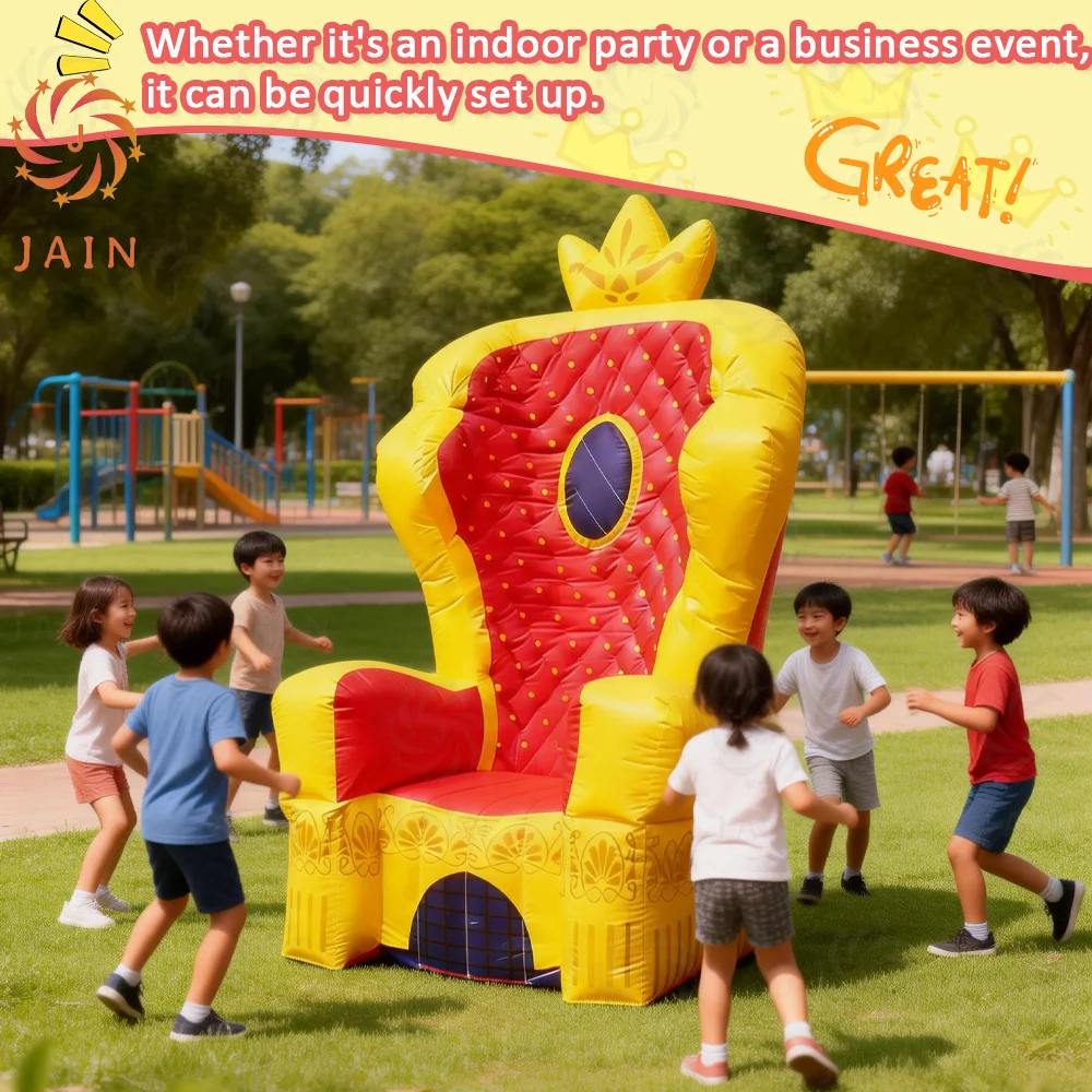 Giant Inflatable Throne Chair 2.4m Tall PVC Inflatable King/Queen Chair for Kids Birthday Parties Carnival Events Photo Booth
Giant Inflatable Throne Chair 2.4m Tall PVC Inflatable King/Queen Chair for Kids Birthday Parties Carnival Events Photo Booth