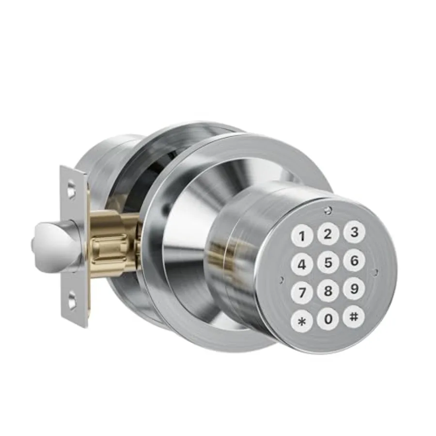 Door Knob with Keypad, Door Lock with Code, Keyless Entry Keypad Door Locks with Handle for Front Door Garage Home Apartment
Door Knob with Keypad, Door Lock with Code, Keyless Entry Keypad Door Locks with Handle for Front Door Garage Home Apartment