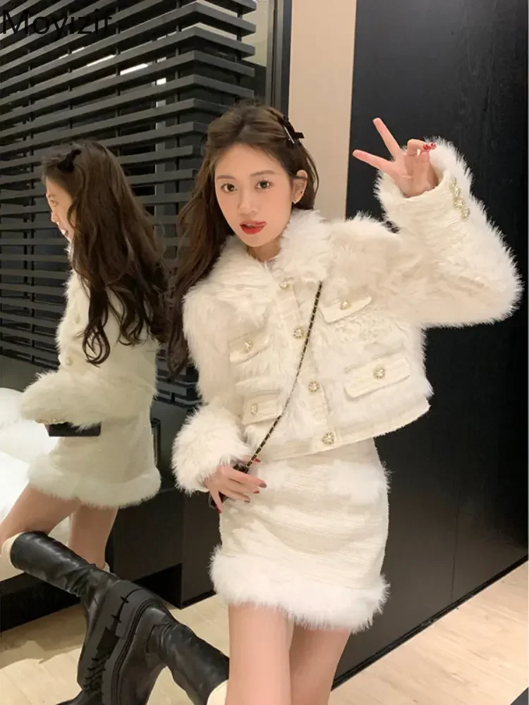 Women Two Piece Sets Long Sleeve Short Cardigan Single Breasting Coat Hip Wrap Skirt Winter Set For Female Fashion Outdoor Wear
Women Two Piece Sets Long Sleeve Short Cardigan Single Breasting Coat Hip Wrap Skirt Winter Set For Female Fashion Outdoor Wear