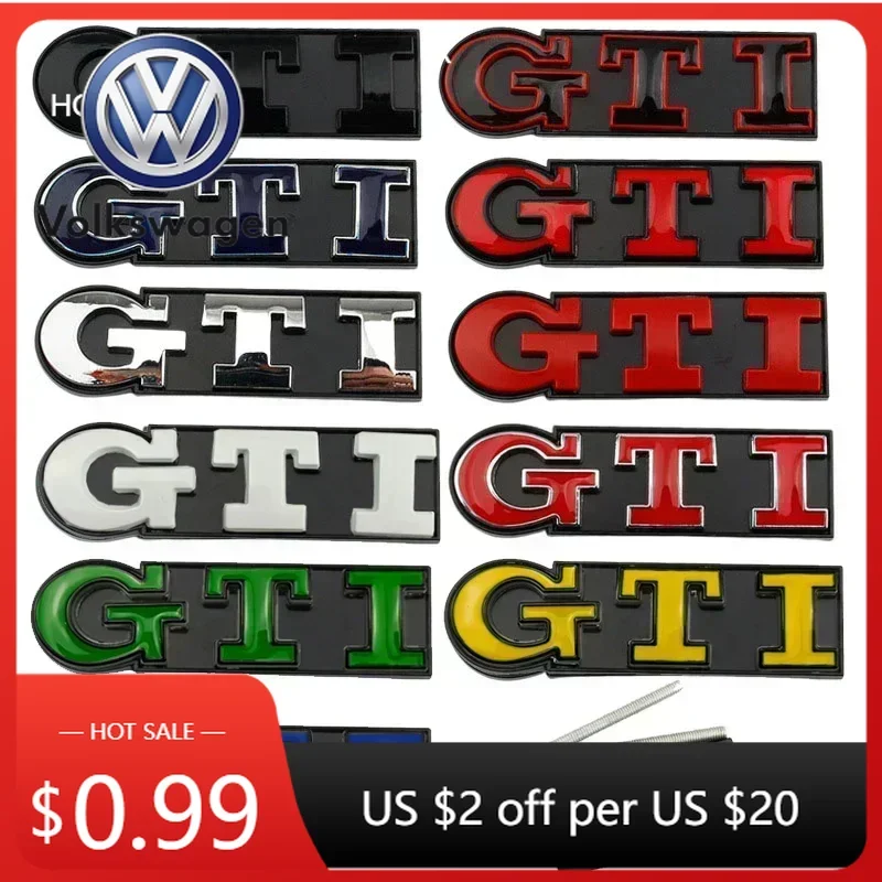 2026 Hot VOLKSWAGEN for Volkswagen Metal GTI Logo Car Front Grille Emblem Badge Polo Caddy Golf 4 5 6 8 Jetta Tiguan Touran Pass
2026 Hot VOLKSWAGEN for Volkswagen Metal GTI Logo Car Front Grille Emblem Badge Polo Caddy Golf 4 5 6 8 Jetta Tiguan Touran Pass
