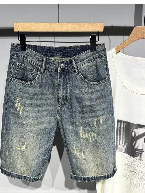 2025 Новые мужские джинсовые ортопы в американском стиле High Street в стиле ретро в японском стиле, свободные прямые ноги со средней талией, длина пять четвертей, лето...
2025 Новые мужские джинсовые ортопы в американском стиле High Street в стиле ретро в японском стиле, свободные прямые ноги со средней талией, длина пять четвертей, лето...