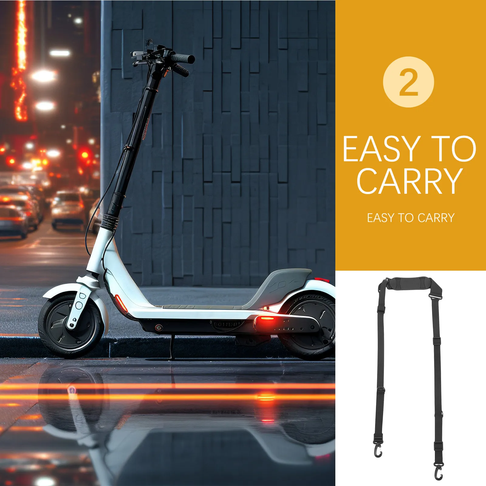 Adjustable Scooter Carrying Strap Strong Nylon Shoulder Strap for Electric Scooters Balance Bikes Foldable Bikes Lightweight
Adjustable Scooter Carrying Strap Strong Nylon Shoulder Strap for Electric Scooters Balance Bikes Foldable Bikes Lightweight
