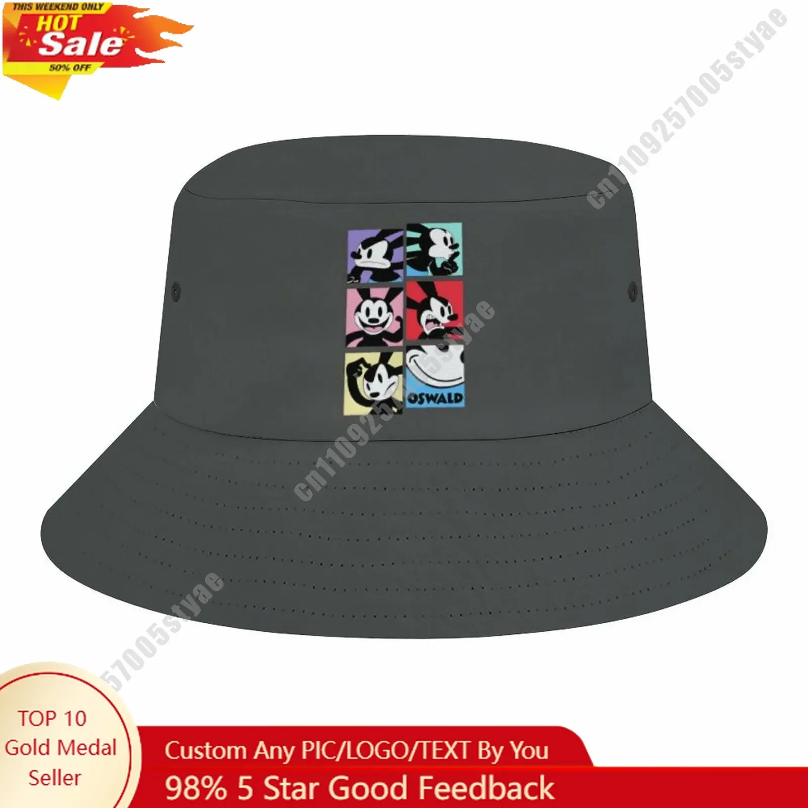 Oswald Bucket Cap Disney Cartoon DIY Custom Your Graphic Design Fisherman Hat Holidays Gift Sun Protection Fashion Hat
Oswald Bucket Cap Disney Cartoon DIY Custom Your Graphic Design Fisherman Hat Holidays Gift Sun Protection Fashion Hat