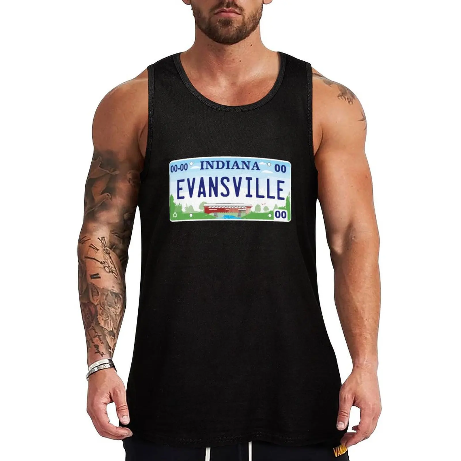 Evansville Indiana License Plate Tank Top sleeveless shirt man gym training weight vest gym t shirt men t-shirts for men
Evansville Indiana License Plate Tank Top sleeveless shirt man gym training weight vest gym t shirt men t-shirts for men