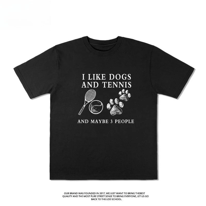 Футболка с короткими рукавами I LIKE DOGS ADN TENNIS для теннисной собаки, летняя хлопковая футболка с короткими рукавами для мужчин и женщин
Футболка с короткими рукавами I LIKE DOGS ADN TENNIS для теннисной собаки, летняя хлопковая футболка с короткими рукавами для мужчин и женщин